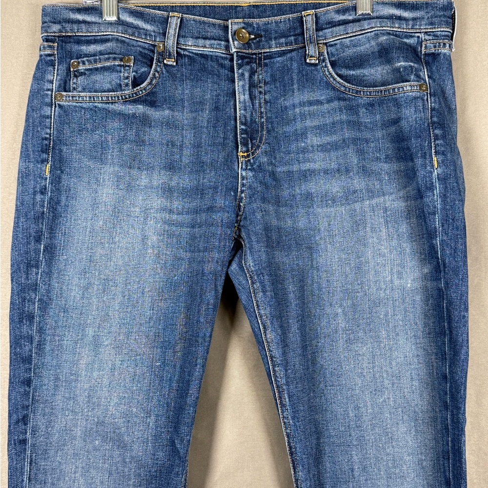 Rag & Bone Women’s Amelie Jeans Distressed Hem 31 Blue Denim - Picture 2 of 9
